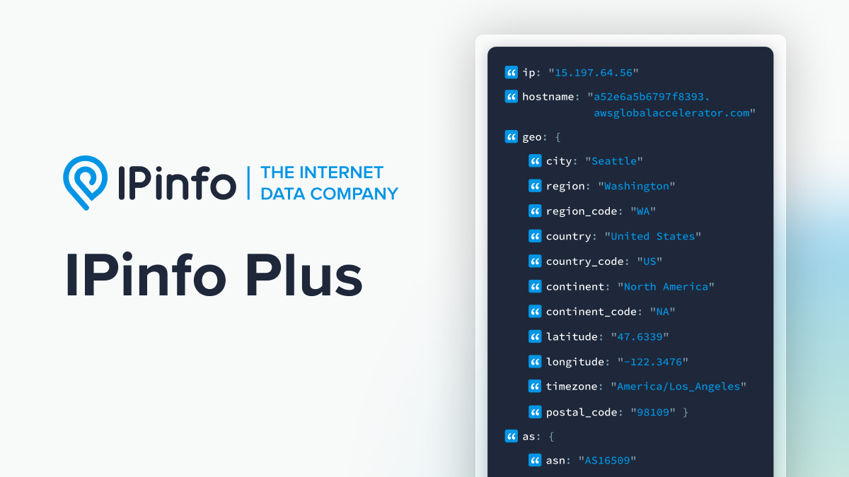 IPinfo Plus: High-Resolution IP Intelligence | IPinfo.io